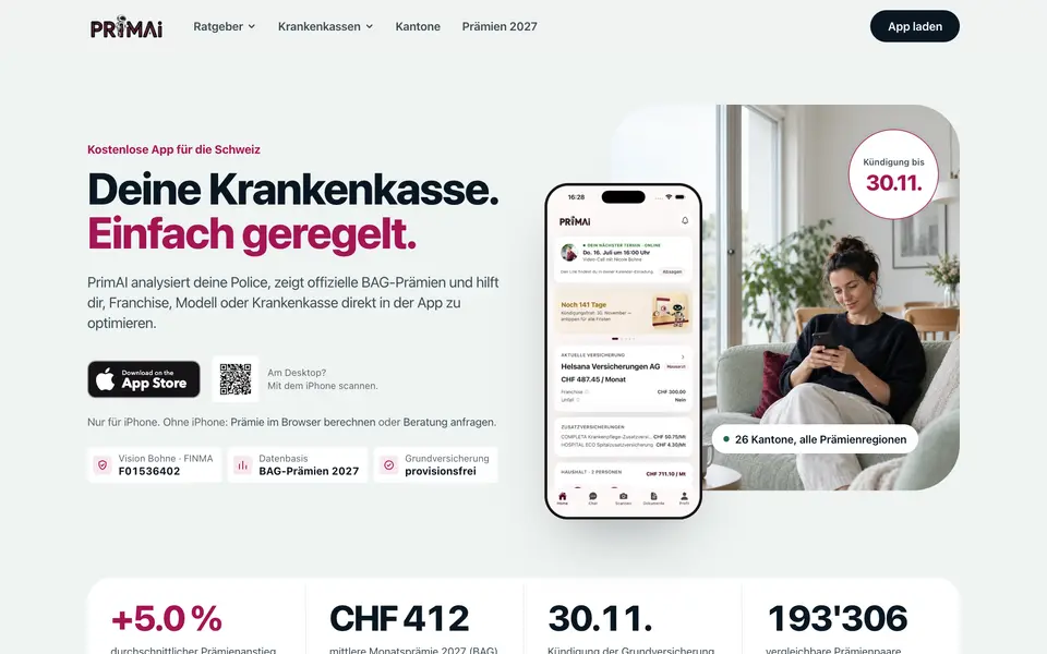 Screenshot PrimAI